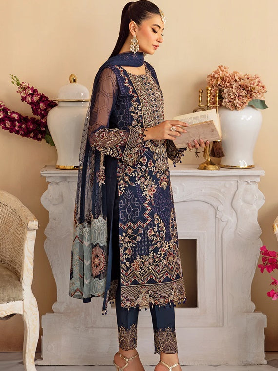 Minhal By Ramsha Organza Collection 2024 Vol-12 (M-1209)