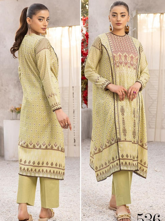 Shaista 2Pc Printed Lawn Collection 2024 Vol-03 (D-536)