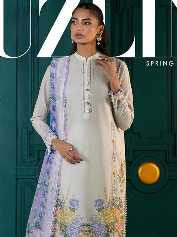 Muzlin By Sana Safinaz Spring Summer Collection 2025 Vol-01 (D-12A)