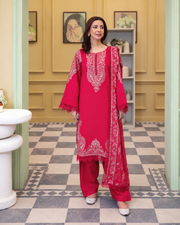 Sehrish by Johra Luxury Embroidered Winter Suit with Embroidered Shawl