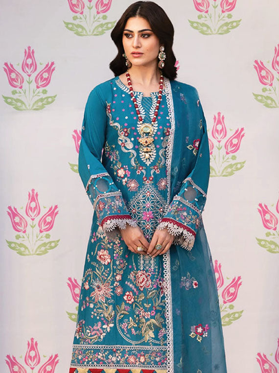 Husn-e-Jahan By Mahnur Lawn Collection 2025 (D-14)