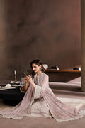 Sequins Embroidered Chiffon 3-Piece Suit with Embroidered Dupatta & Laces (ZYR-SUNEHRI-08)