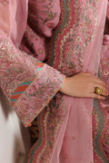 Sequins Embroidered Chiffon 3-Panel Suit | Organza Dupatta & Raw Silk Trouser