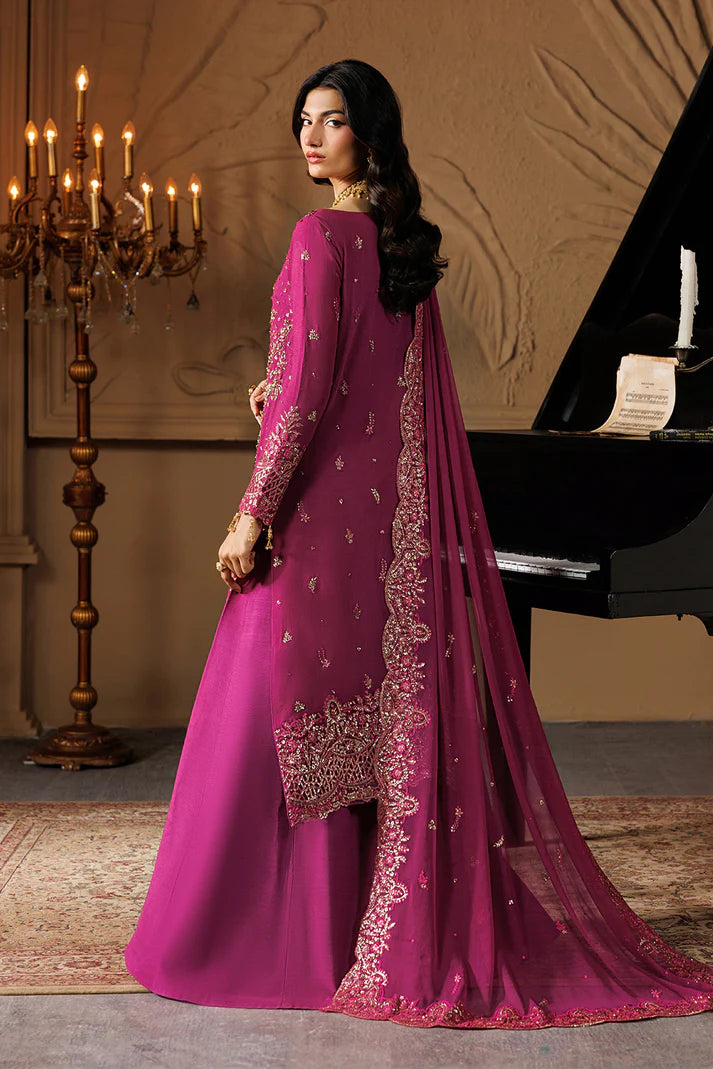 Emaan Adeel Chiffon Embroidered Party Wear Dress | Luxury Pakistani Designer Suit