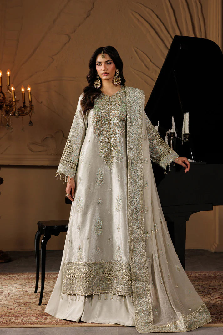 Emaan Adeel Mesoury Party Wear Dress | Handmade Embroidered Pakistani Luxury Suit