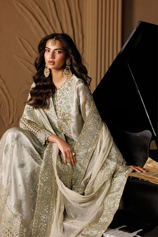 Emaan Adeel Mesoury Party Wear Dress | Handmade Embroidered Pakistani Luxury Suit