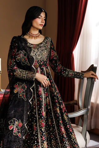 Emaan Adeel Chiffon Digital Print Party Wear Dress | Embroidered Pakistani Luxury Suit