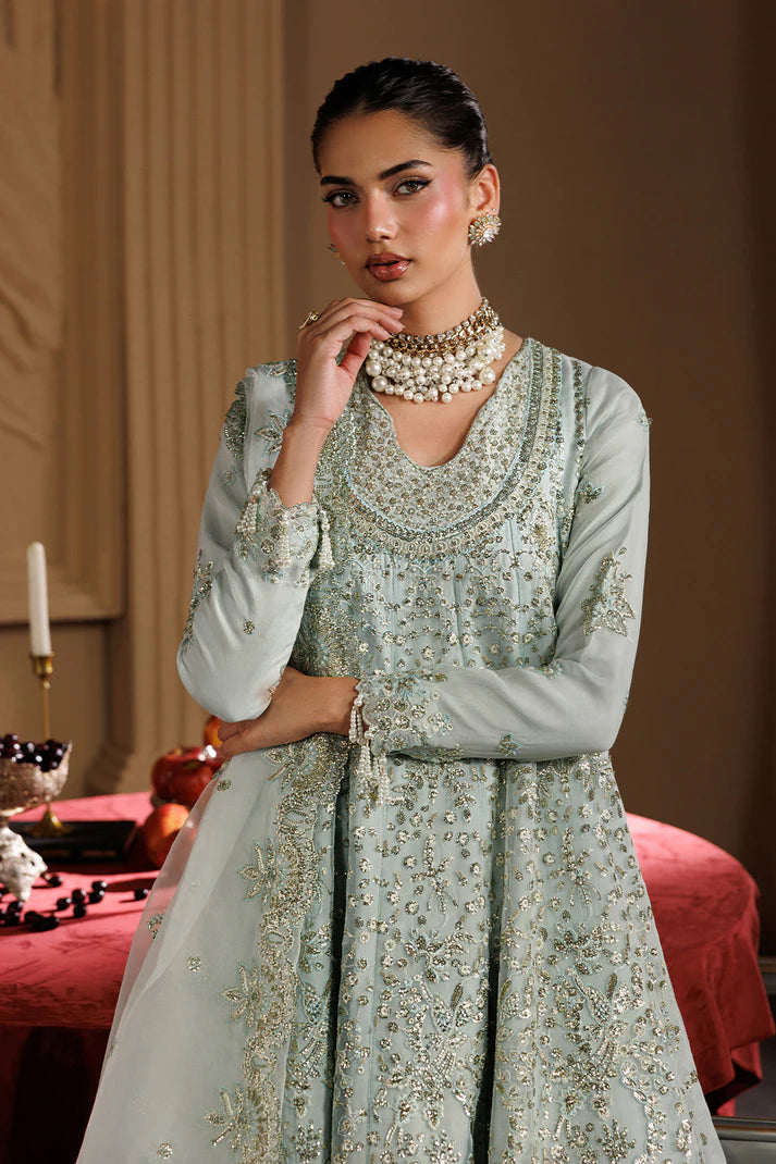 Emaan Adeel Organza Embroidered Party Wear Dress | Luxury Pakistani Designer Suit