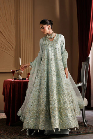 Emaan Adeel Organza Embroidered Party Wear Dress | Luxury Pakistani Designer Suit