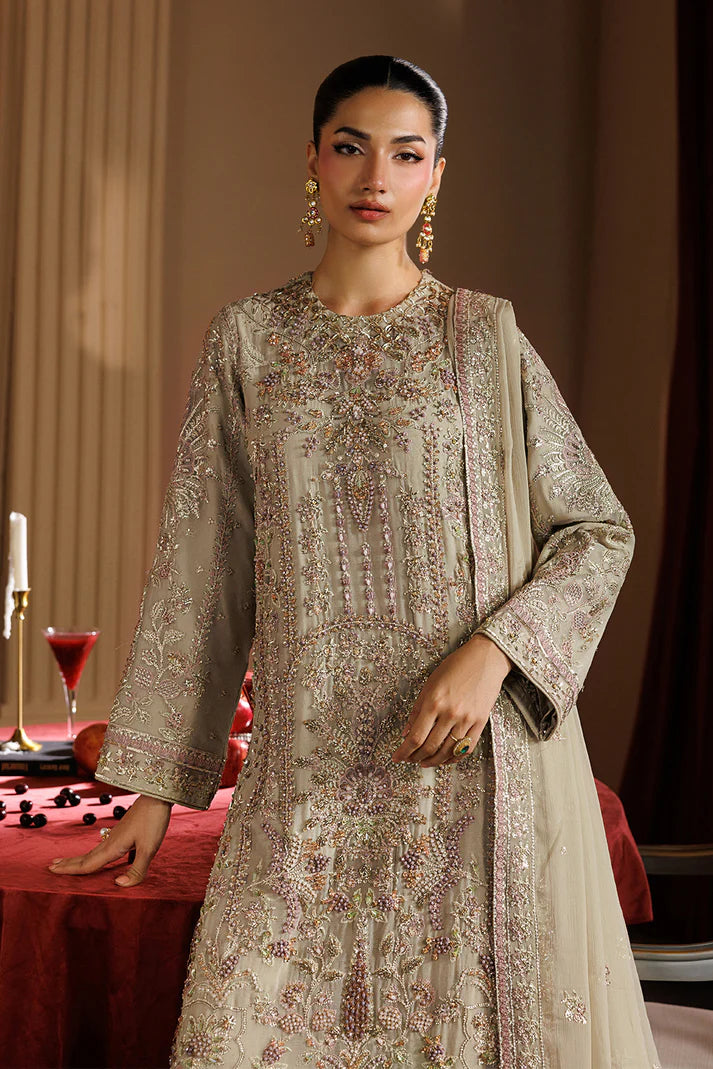 Emaan Adeel Chiffon Embroidered Party Wear Dress | Luxury Handmade Pakistani Suit
