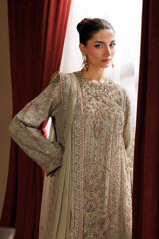 Emaan Adeel Chiffon Embroidered Party Wear Dress | Luxury Handmade Pakistani Suit