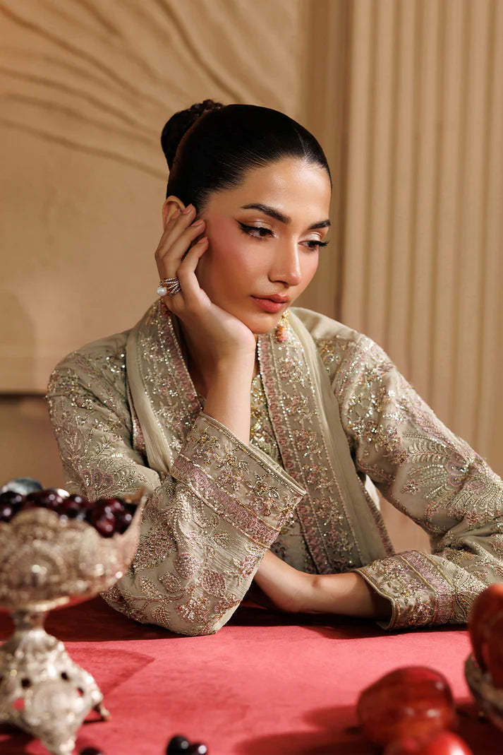 Emaan Adeel Chiffon Embroidered Party Wear Dress | Luxury Handmade Pakistani Suit