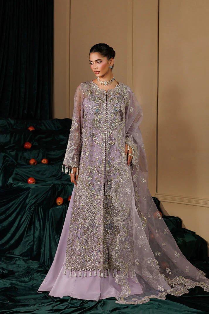Emaan Adeel Organza Embroidered Party Wear Dress | Handmade Luxury Pakistani Suit