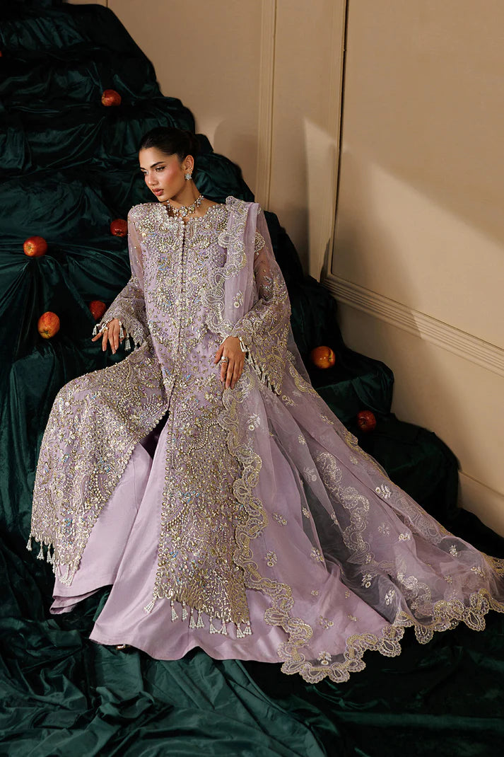 Emaan Adeel Organza Embroidered Party Wear Dress | Handmade Luxury Pakistani Suit