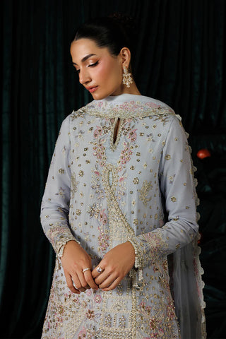 Emaan Adeel Chiffon Embroidered Party Wear Dress | Luxury Handmade Pakistani Suit