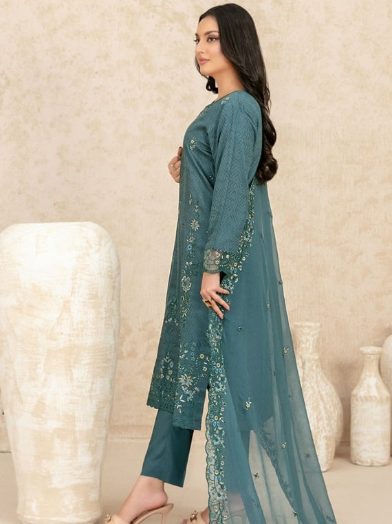 Noemi 3 Piece Un-Stitched Collection By Tawakkal Fabrics (D-4176)