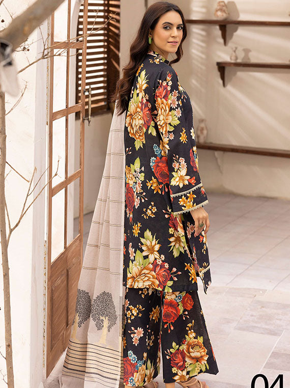 Zarkish By Mahees Slub Lawn Collection 2025 (D-04)