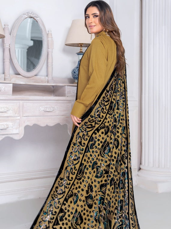 Kumail luxury winter dhanak By Riaz Arts (D-01)