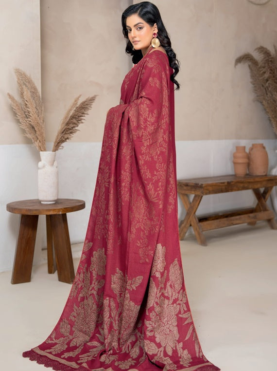 MAIRA peach leather embroidered luxury winter collection (D-01)