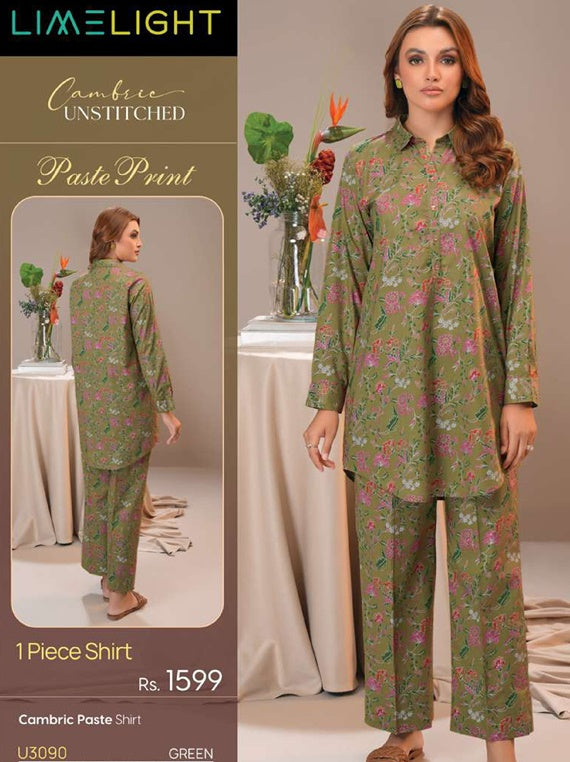 LimeLight Printed Cambric Collection 2024 (U3090 Green)