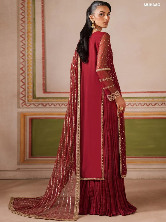 Falesia By Zarif Unstitched Hand Embellished Formals 2025 (MUHAAG)