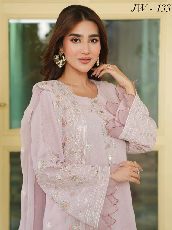 Johra Noraiz Embroidered Karandi Collection (JW-133)