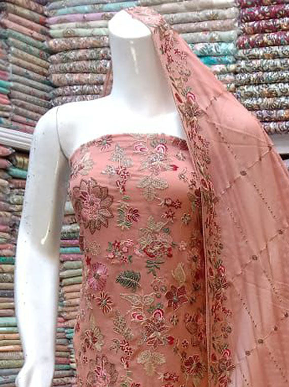 Embroidered Chiffon Collection 2024 (D-01)