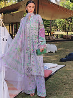3 Piece Unstitched Embroidered Lawn Suit (MPT-29-4A)