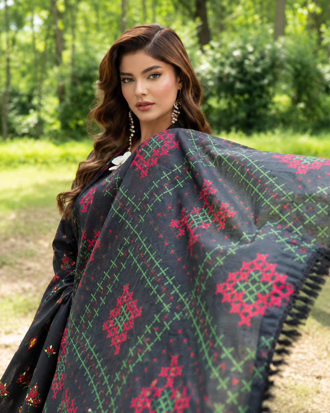 Alzohaib Colors Khaddar Digital Printed 3 Piece Suit