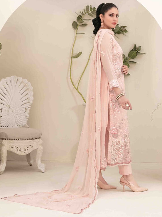 Setareh By Tawakkal Semi-Stitched Crinkle Chiffon Collection 2025 (D-5627)