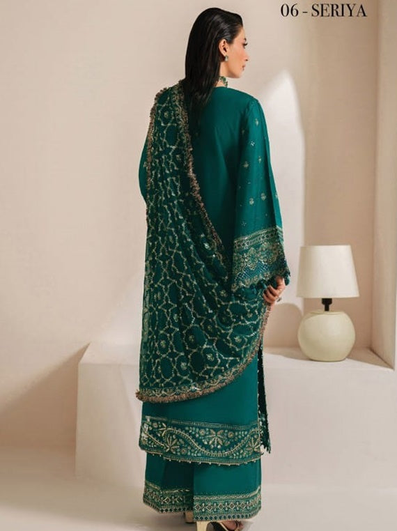 Xenia Luxury Embroidered Chiffon Unstitched Collection (SERIYA)