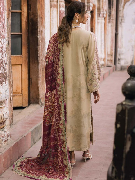 Maya by Nurèh Embroidered  Jacquard By Riaz arts (NW-101)
