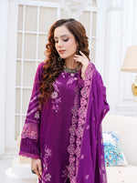 Khubsurat Sham By 𝑴𝑨𝑵𝑰𝒁𝑨𝒀 Embroidered Karandi Collection (Design-02)