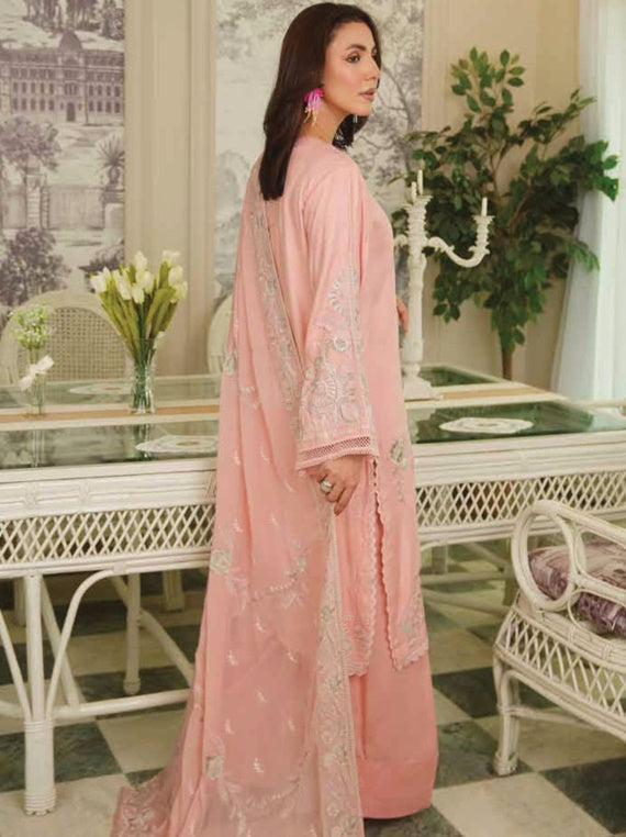 Reenaz by Johra Embroidered viscose staple Collection (JW-124)
