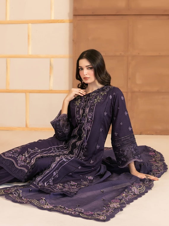 MAHANI Semi-Stitched Embroidered Viscose Collection by Tawakkal (D-4312)