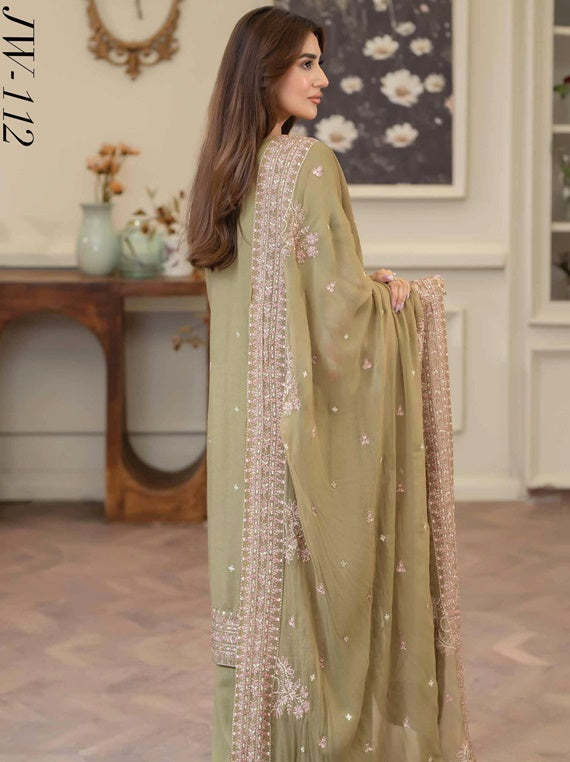 Zal By Johra Embroidered Karandi Collection (JW-112)