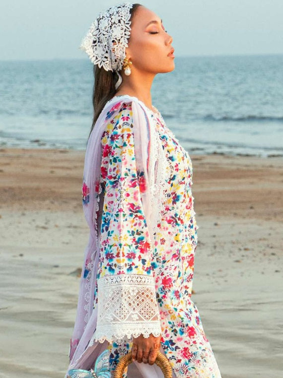 Lawnkaari Lawn Collection 2025 By Sidra Fahad (Blossom)
