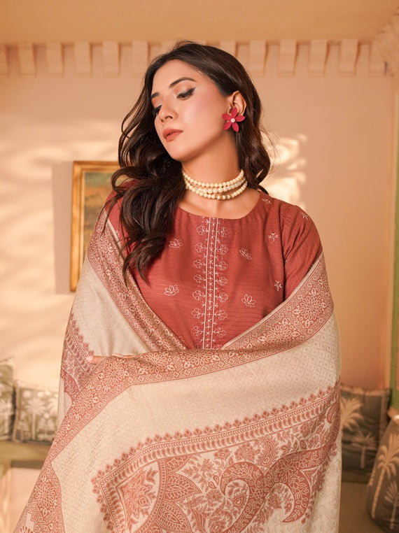 Sehar Bano by Manizay embroidered Dhanak collection 2025 (D-02)