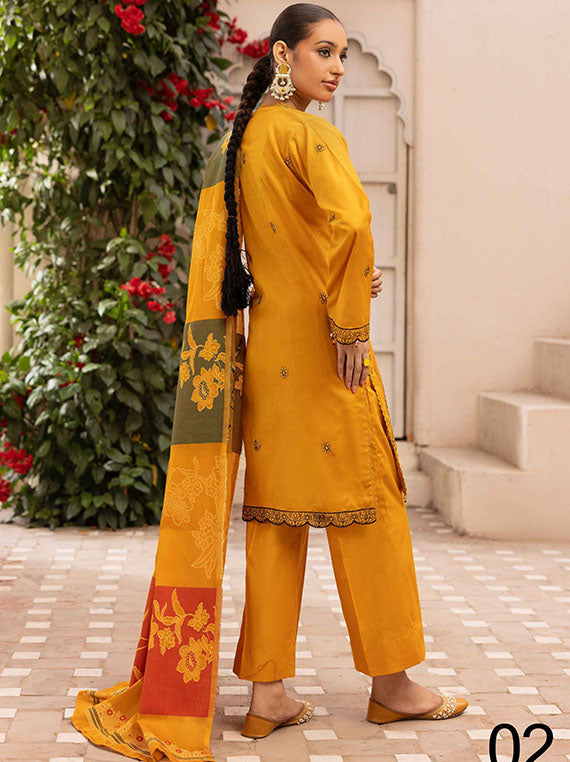 Aafiya By Mahees Lawn Collection 2025 (D-02)