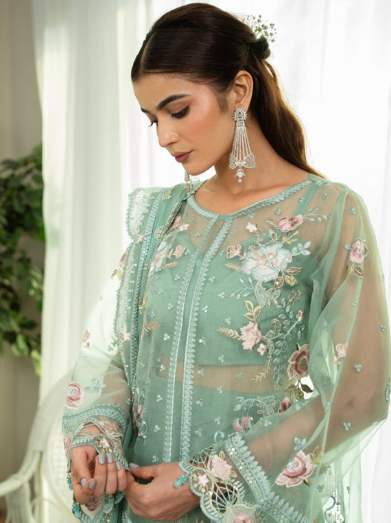 Zebtan By Mahroosh Embroidered Chiffon Collection 2025 (ZM-02)