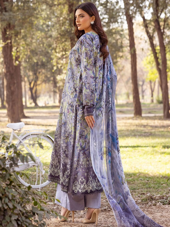 Shaista Chikankari Lawn Collection 2025 (D-02)