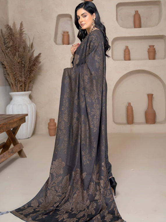 MAIRA peach leather embroidered luxury winter collection (D-02)