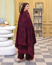 Sehrish by Johra Luxury Embroidered Winter Suit with Embroidered Shawl