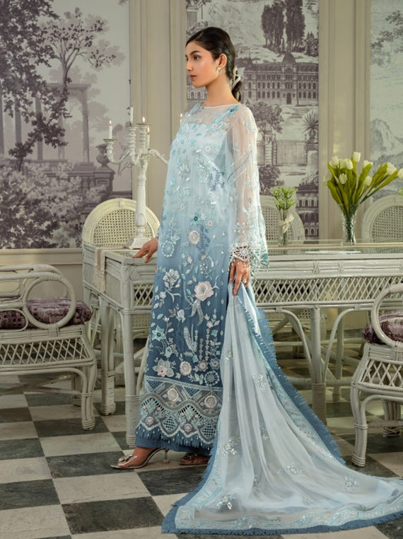 Zebtan By Mahroosh Embroidered Chiffon Collection 2025 (ZM-03)