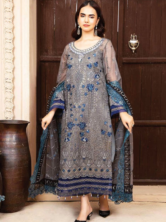 AZU Voguish Slub Khadi Collection By Ahmed Embroideries (D-03)