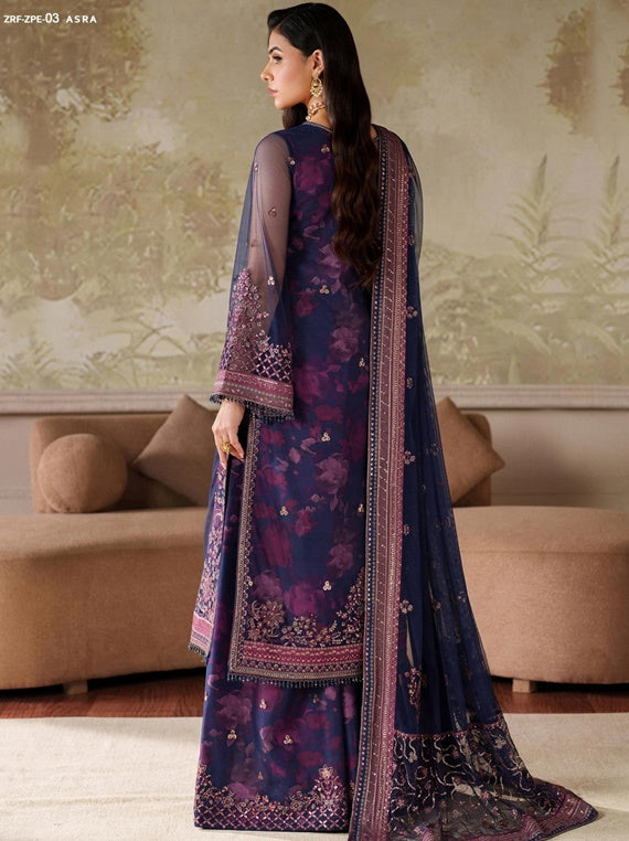 Zaneera Printed and Embroidered Collection By Zarif (ASRA)