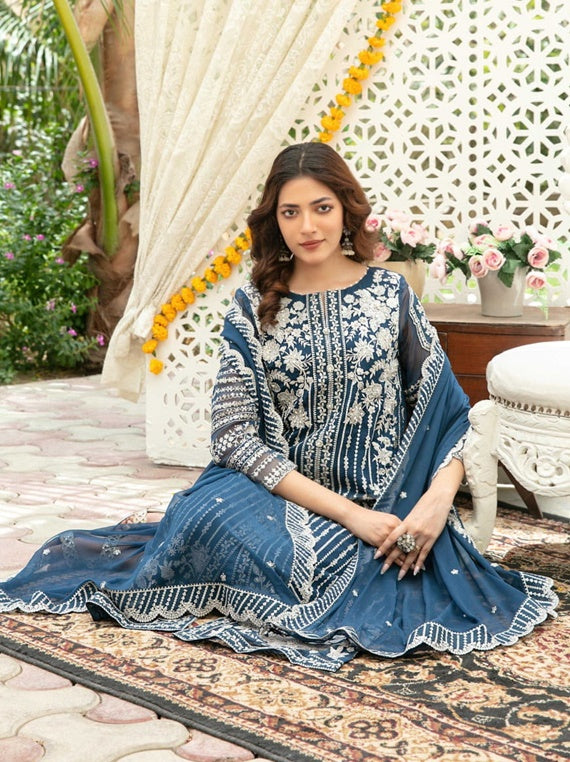 Nuresa By Tawakkal Semi-Stitched Chiffon Collection 2025 (D-5720)