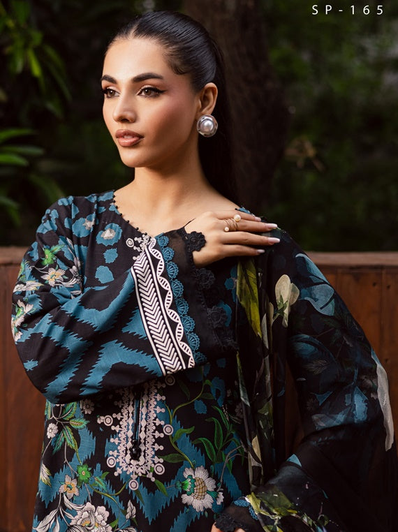 Signature print by Nurèh Printed viscose slub linen collecton (SP-165)