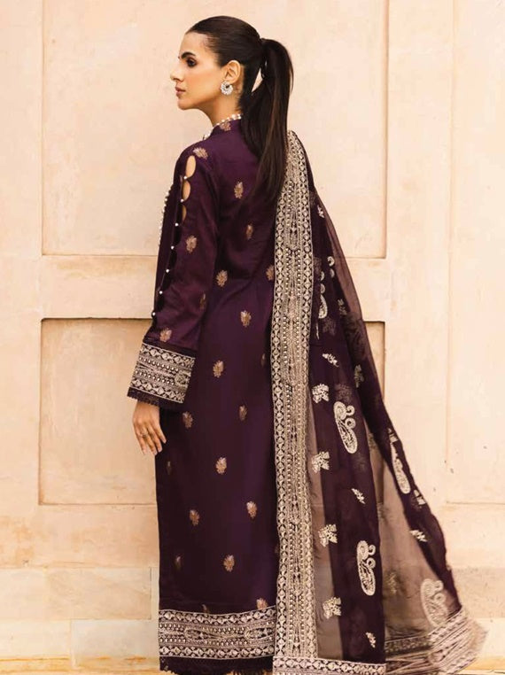 Rumaisa By Johra Jacquard Lawn Collection 2025  (JH-158)