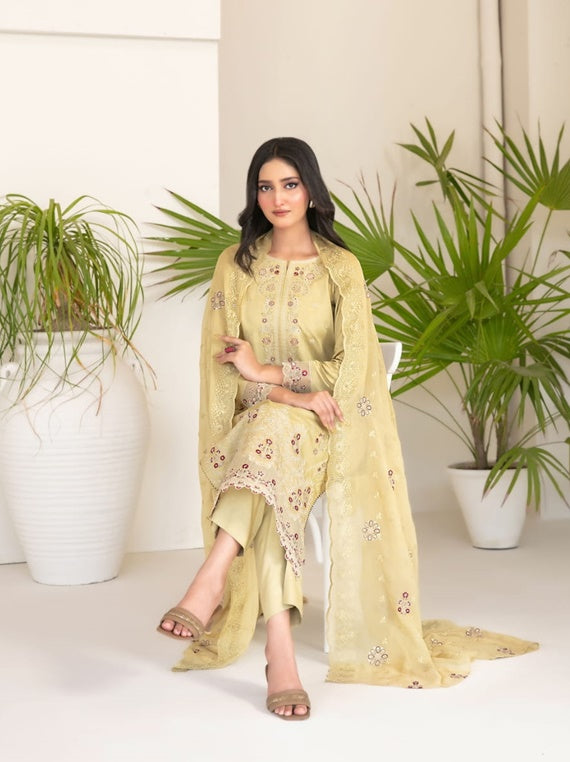 Najwa By Tawakkal Fancy Embroidered Viscose Collection (D-4390)